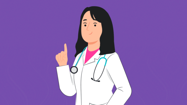 Vector de doctora